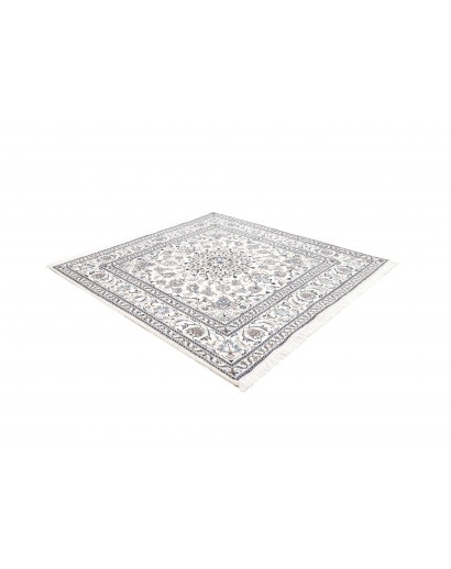 Tappeto Nain Kashmar Persia beige azzurro 194x200