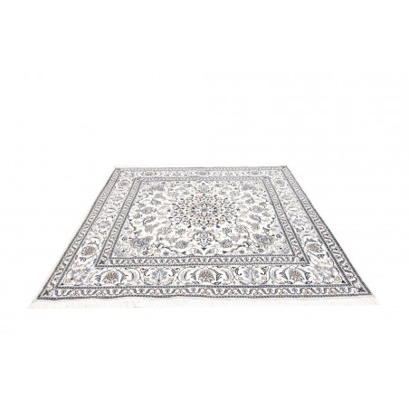 Tappeto Nain Kashmar Persia beige azzurro 194x200