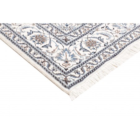 Tappeto Nain Kashmar Persia beige azzurro 194x200