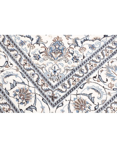 Tappeto Nain Kashmar Persia beige azzurro 194x200