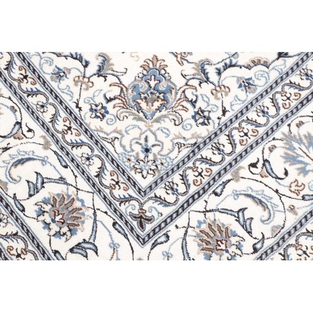 Tappeto Nain Kashmar Persia beige azzurro 194x200