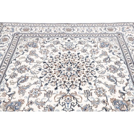 Tappeto Nain Kashmar Persia beige azzurro 194x200
