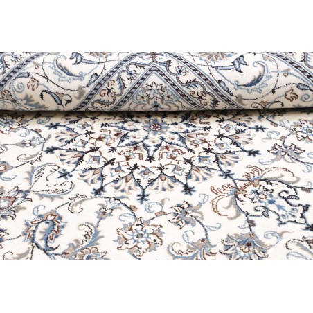 Tappeto Nain Kashmar Persia beige azzurro 194x200