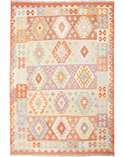 Tappeto Kilim Afghanistan giallo 170x246