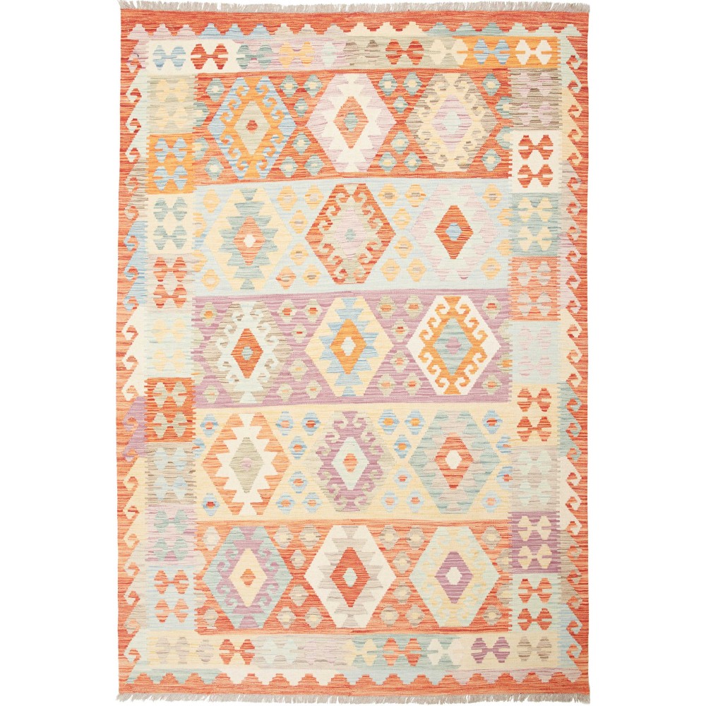Tappeto Kilim Afghanistan giallo 170x246