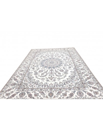 Tappeto Nain Kashmar Persia beige azzurro 245x350