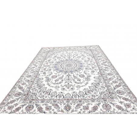 Tappeto Nain Kashmar Persia beige azzurro 245x350