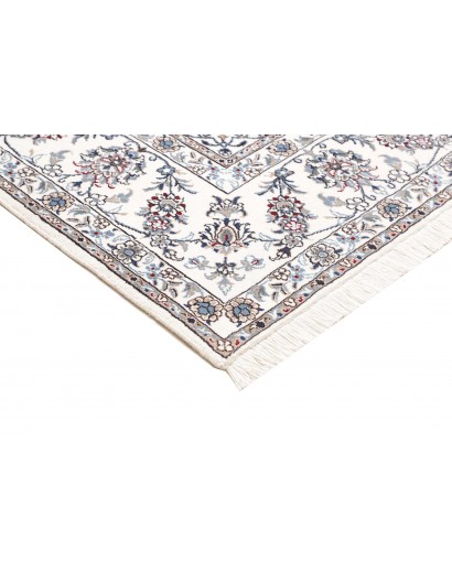 Tappeto Nain Kashmar Persia beige azzurro 245x350