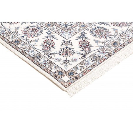 Tappeto Nain Kashmar Persia beige azzurro 245x350