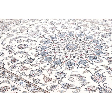 Tappeto Nain Kashmar Persia beige azzurro 245x350