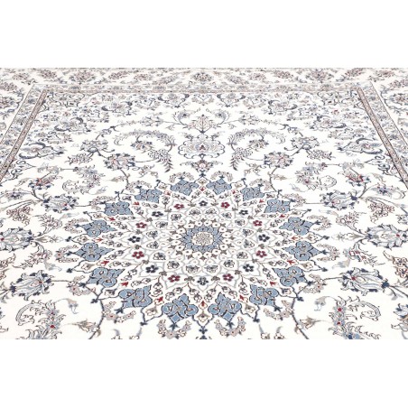 Tappeto Nain Kashmar Persia beige azzurro 245x350