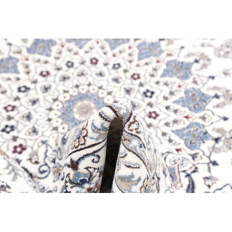 Tappeto Nain Kashmar Persia beige azzurro 245x350