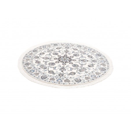 Tappeto Nain Kashmar Persia beige azzurro 140x150