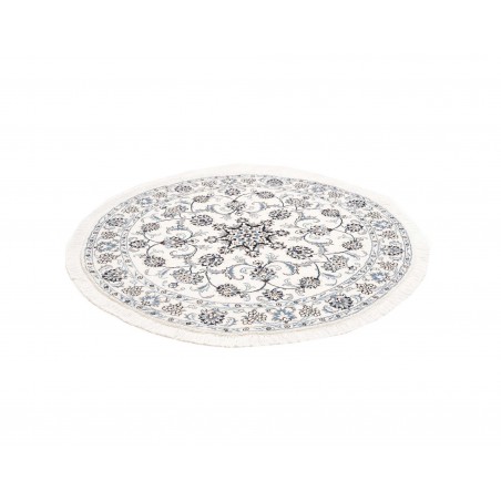Tappeto Nain Kashmar Persia beige azzurro 140x150