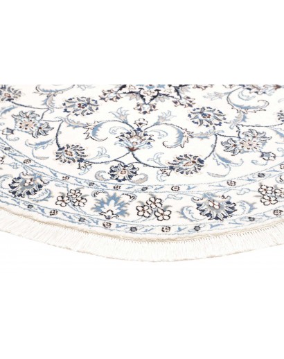 Tappeto Nain Kashmar Persia beige azzurro 140x150