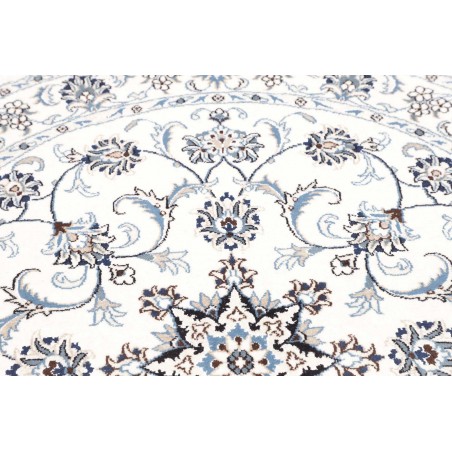 Tappeto Nain Kashmar Persia beige azzurro 140x150