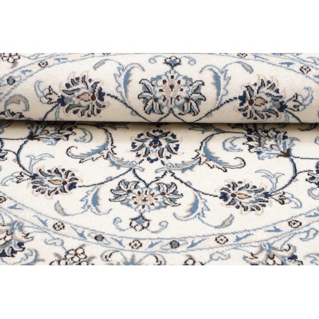 Tappeto Nain Kashmar Persia beige azzurro 140x150