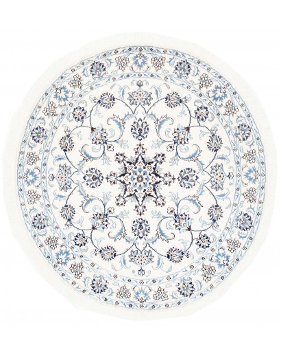 Tappeto Nain Kashmar Persia beige azzurro 145x150