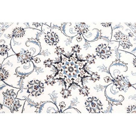 Tappeto Nain Kashmar Persia beige azzurro 145x150