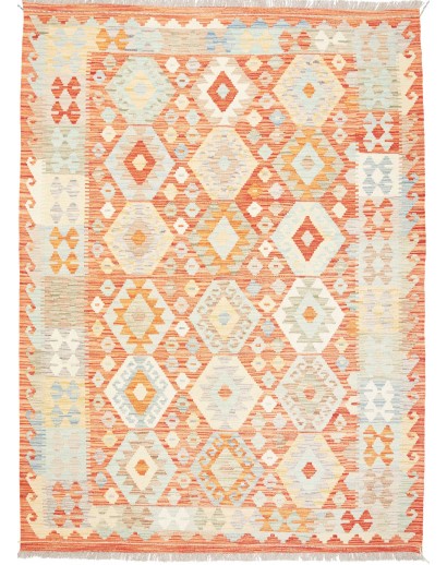 Tappeto Kilim Afghanistan giallo 149x202