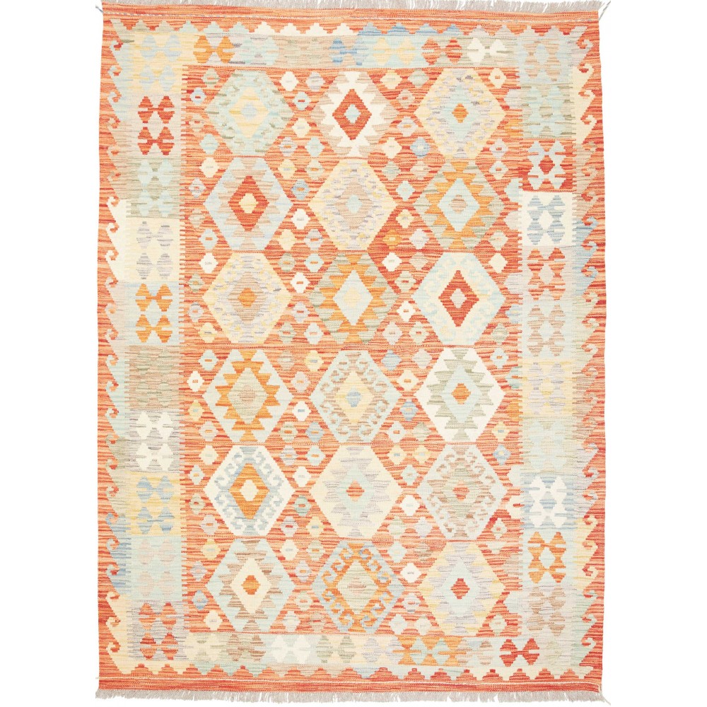 Tappeto Kilim Afghanistan giallo 149x202