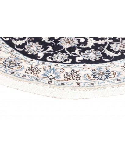 Tappeto Nain Kashmar Persia bianco grigio 140x145