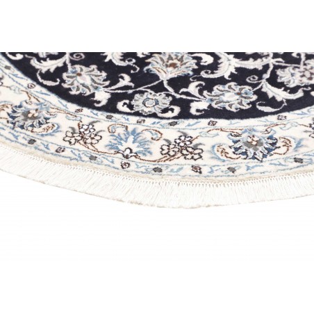 Tappeto Nain Kashmar Persia bianco grigio 140x145