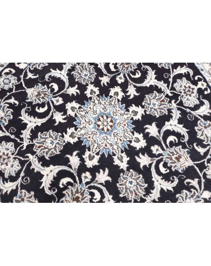 Tappeto Nain Kashmar Persia bianco grigio 140x145