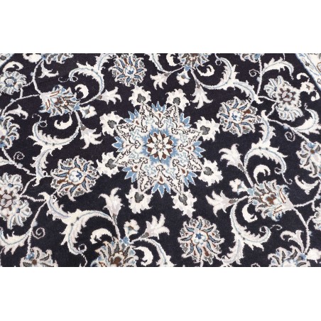 Tappeto Nain Kashmar Persia bianco grigio 140x145