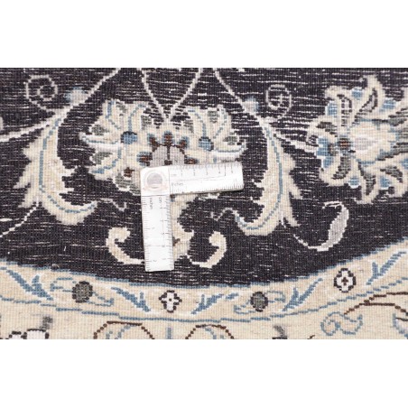 Tappeto Nain Kashmar Persia bianco grigio 140x145