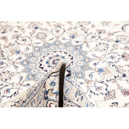 Tappeto Nain Kashmar Persia bianco grigio 286x400