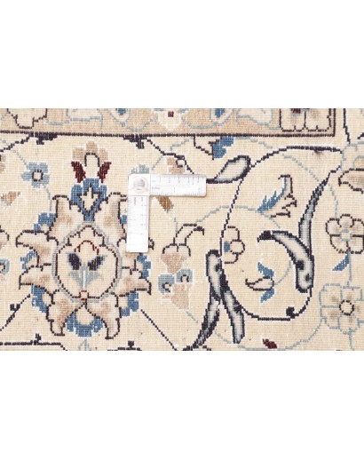Tappeto Nain Kashmar Persia bianco grigio 286x400