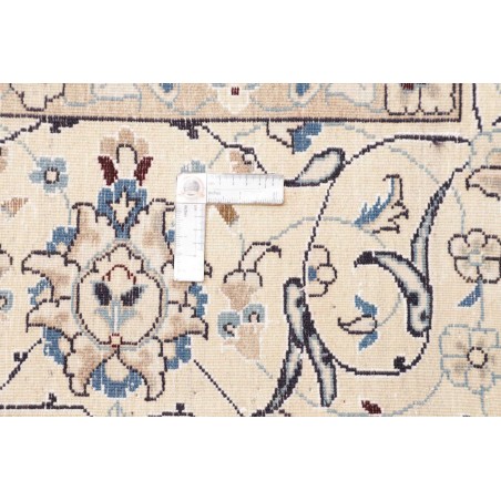 Tappeto Nain Kashmar Persia bianco grigio 286x400
