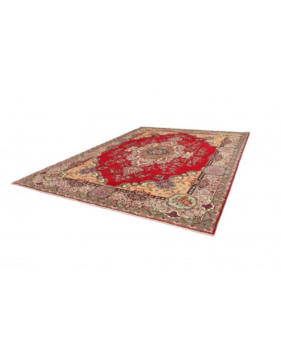 Tappeto Tabriz Persia marrone grigio 303x397
