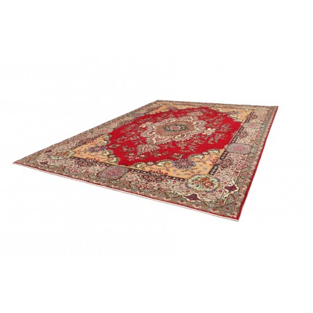 Tappeto Tabriz Persia marrone grigio 303x397