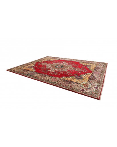 Tappeto Tabriz Persia marrone grigio 303x397