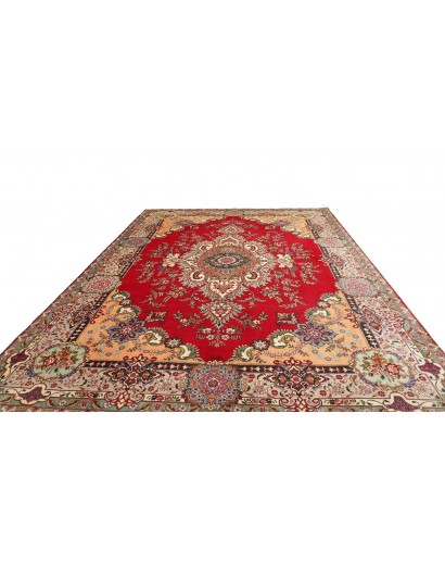 Tappeto Tabriz Persia marrone grigio 303x397