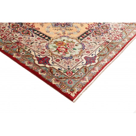 Tappeto Tabriz Persia marrone grigio 303x397