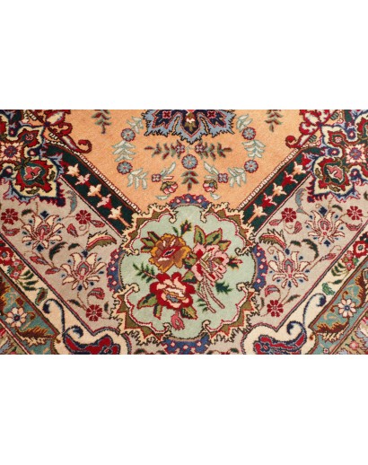 Tappeto Tabriz Persia marrone grigio 303x397