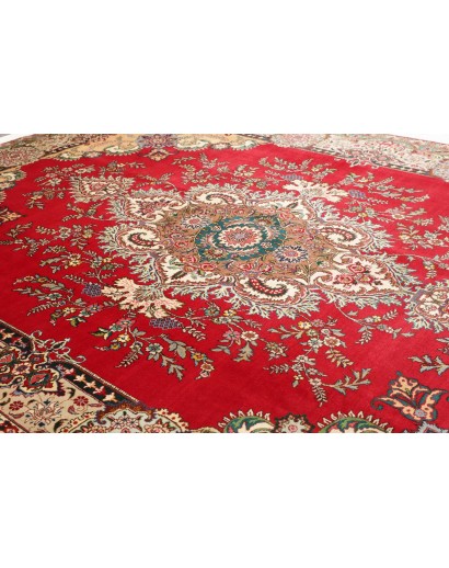 Tappeto Tabriz Persia marrone grigio 303x397