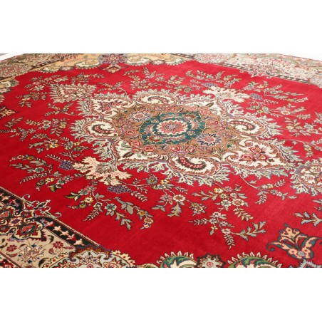Tappeto Tabriz Persia marrone grigio 303x397