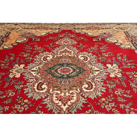 Tappeto Tabriz Persia marrone grigio 303x397