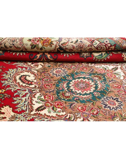 Tappeto Tabriz Persia marrone grigio 303x397