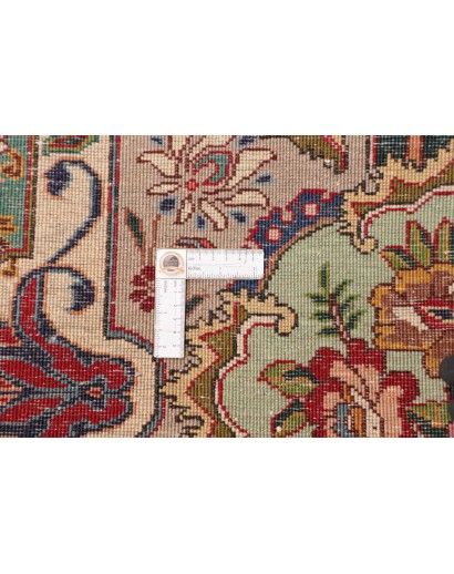 Tappeto Tabriz Persia marrone grigio 303x397