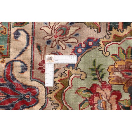 Tappeto Tabriz Persia marrone grigio 303x397