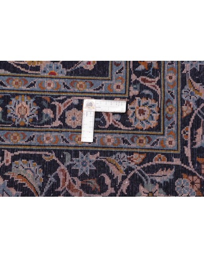 Tappeto Kashan Persia bianco azzurro 323x437