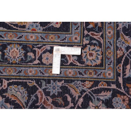 Tappeto Kashan Persia bianco azzurro 323x437