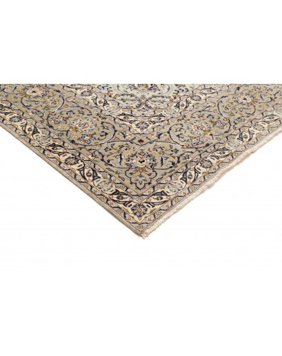 Tappeto Kashan Persia bianco marrone 273x386
