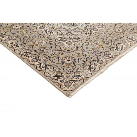 Tappeto Kashan Persia bianco marrone 273x386