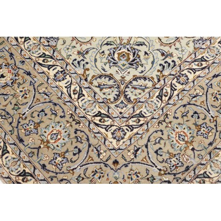Tappeto Kashan Persia bianco marrone 273x386